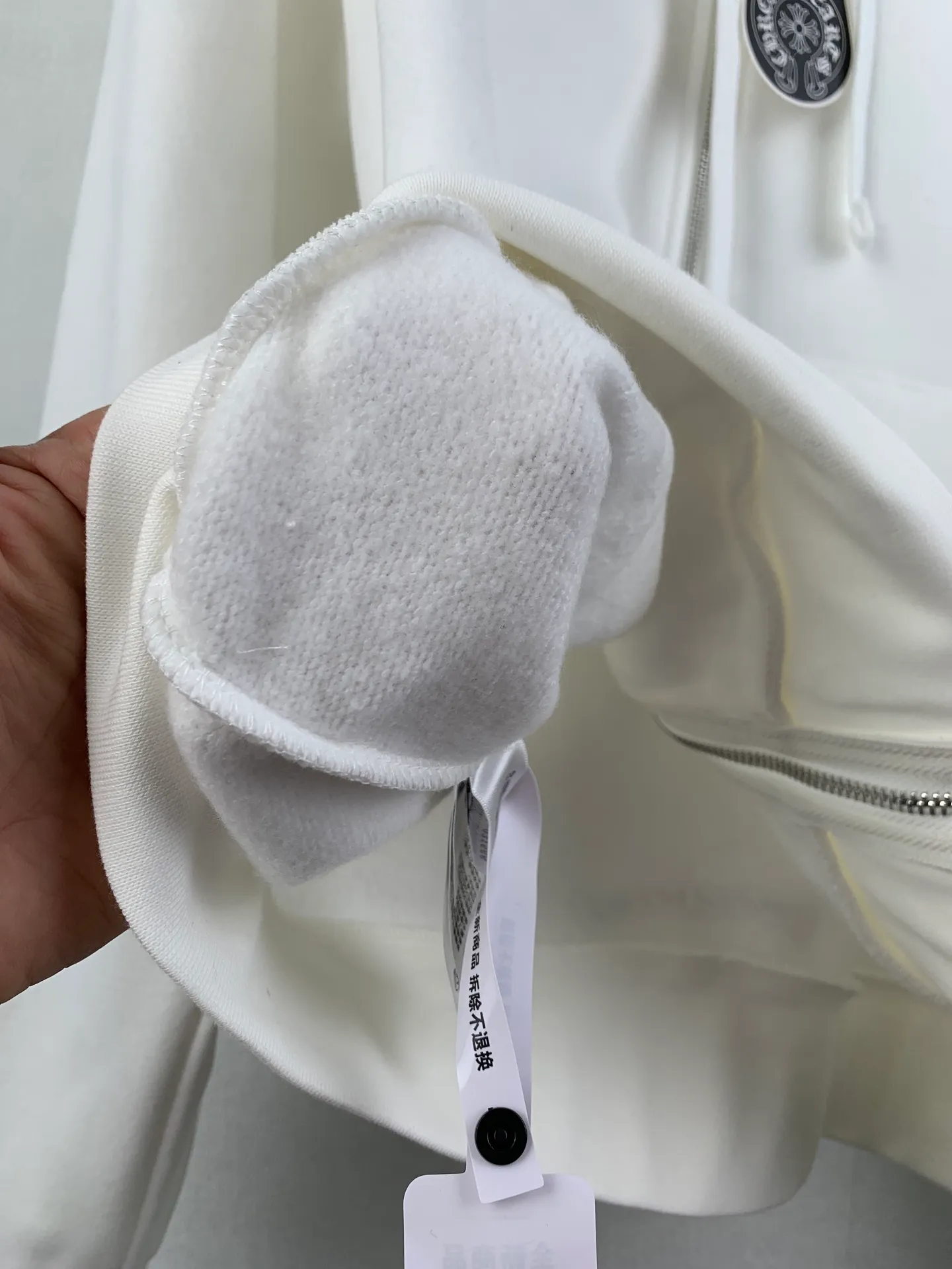 P470 Chrome Hearts hooded glue-printed sweatshirt jacket 380g cotton fleece sweatshirt material, 420g 1*1 matching high-end fashion brand rib fabric fermentation washing, glue printing, customized 1:1 hood rope, customized 1:1 zipper, customized 1:1 trademark, loose fit Size: S M L XL